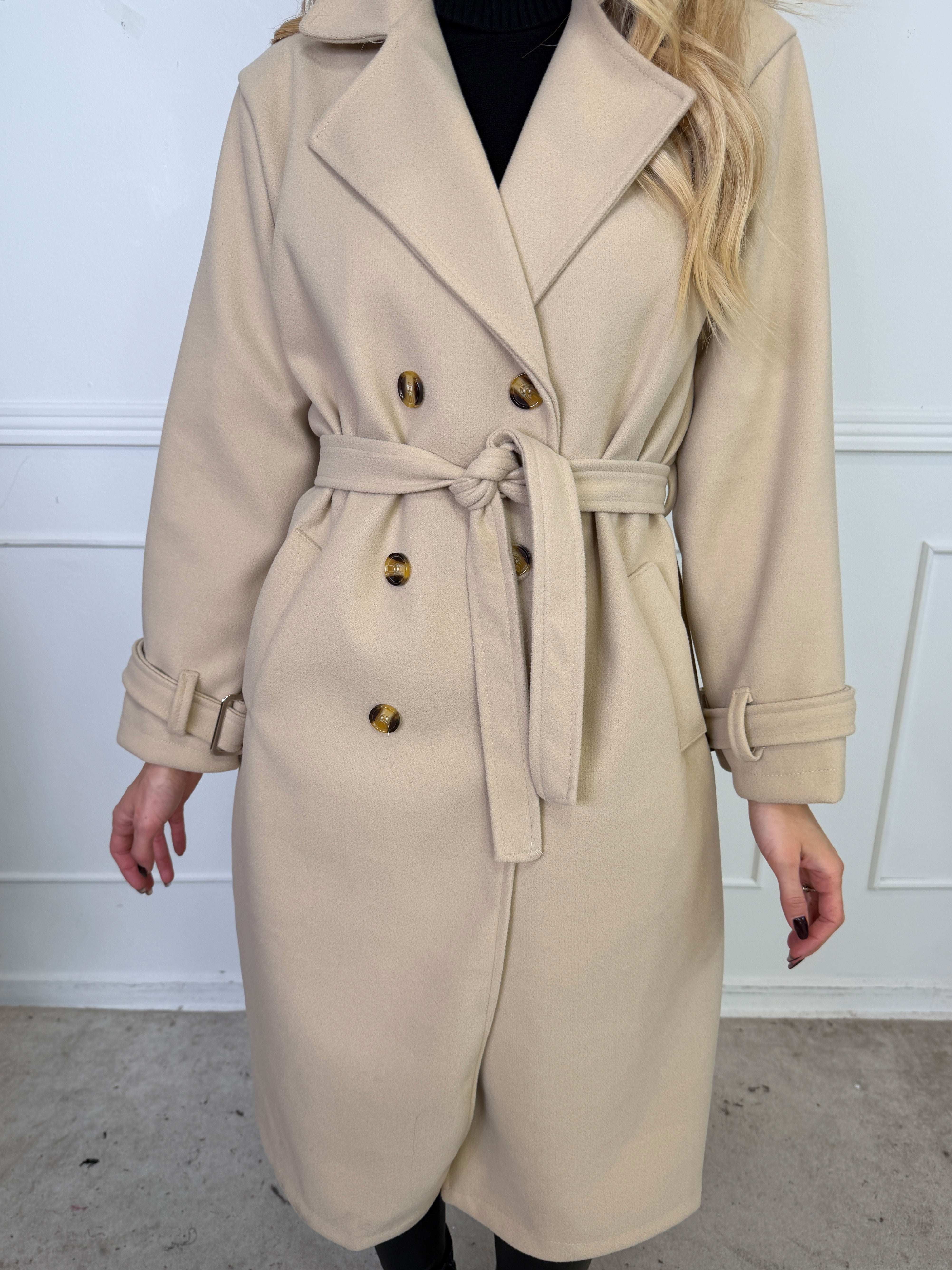 Sharpay Coat - Trenchcoat med knytband
